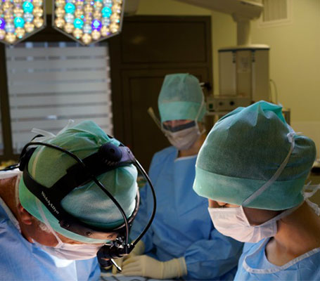 Surgeons in surgery room
